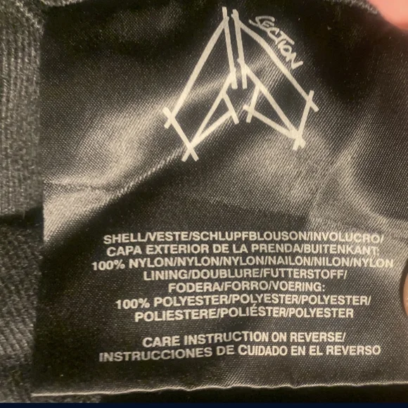 SECTION Black Snowboard Ski Pants|Size L |Waterproof Cargo|Streetwear Snow Gear - Picture 8 of 9